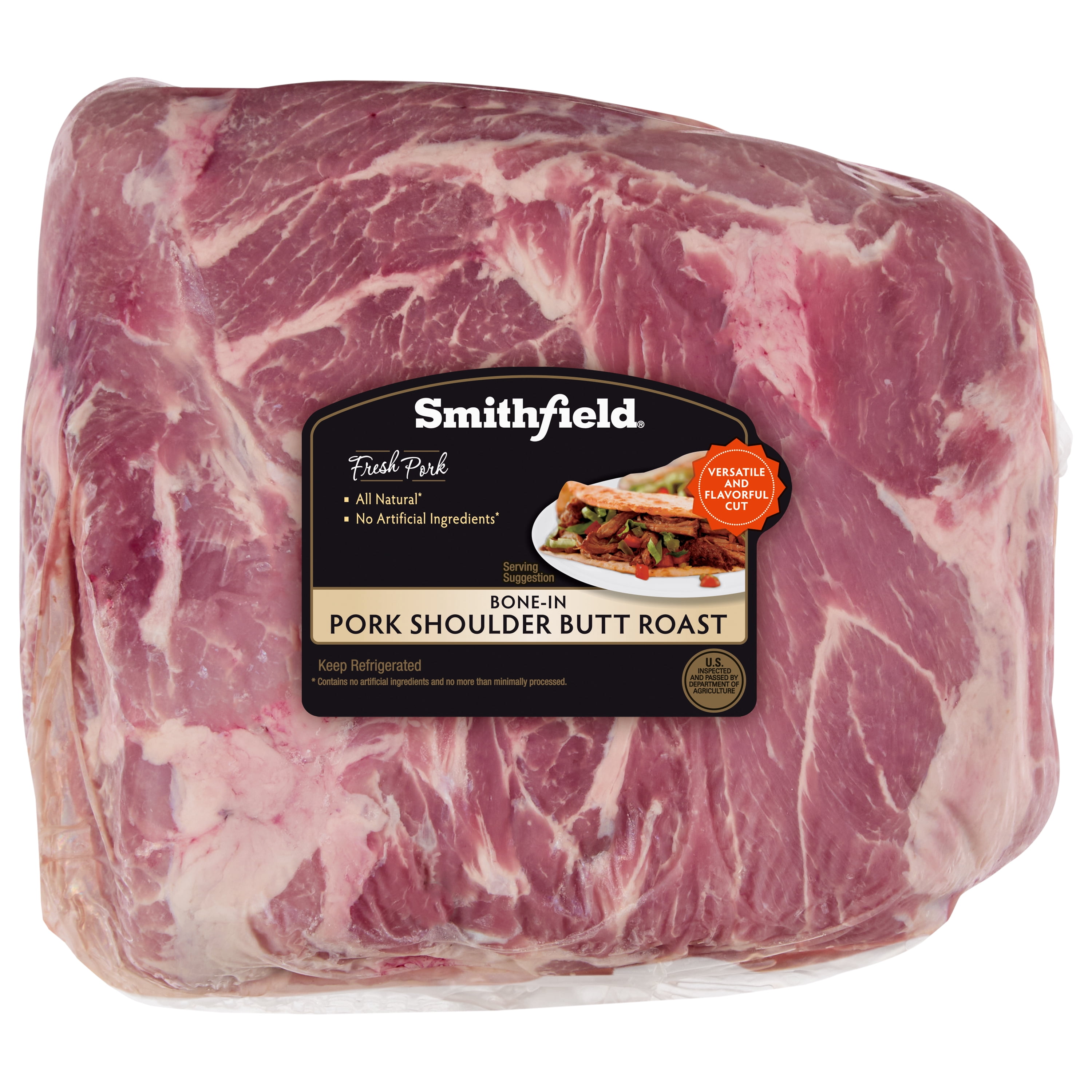 Smithfield, Fresh, Pork Shoulder Butt Roast, 5.5-11.5lbs, 20 g of protein per 4 oz serving