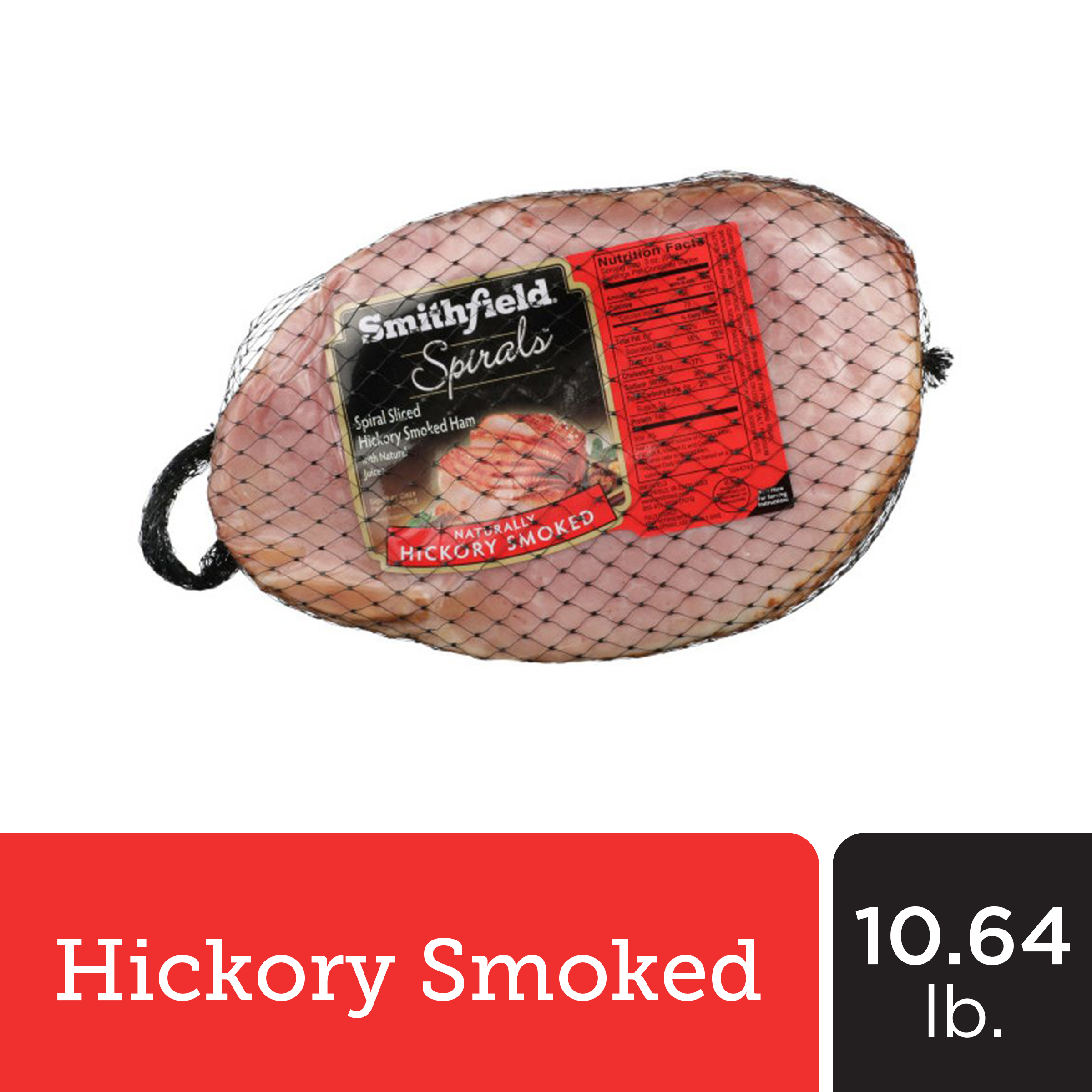 Smithfield Hickory Smoked Spiral Sliced Ham, 10.35-10.43 lb - image 1 of 8