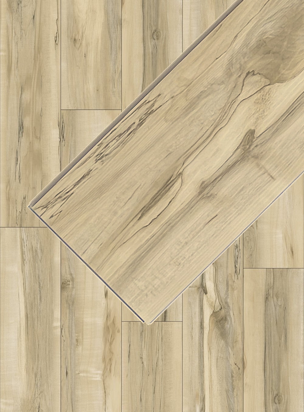 Smithfield Maple 20 MIL Wear Layer 5.5mm Thick x 7 in. W x 48 in. L Click Lock Waterproof SPC Vinyl Plank Flooring with IXPE (Pallet 50 Cases | 28.84 sqft/case) (Model: PF808)