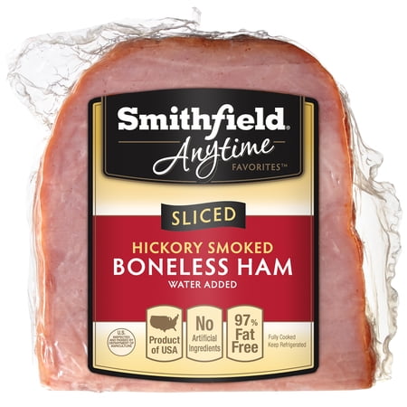 Smithfield, Pork, Cooked, Boneless, Hickory Smoked Quarter Sliced Ham, 1.5 -3lbs