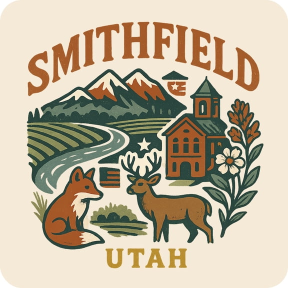 Smithfield Utah Keepsakes Souvenir Vinyl Sticker – Destination Travel Keepsake Collectible (3-Inches Wide)