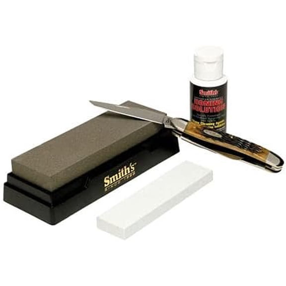 Smith's Consumer Deluxe Knife Sharpening Kit - 2-Stage Sharpener - Pack of 1