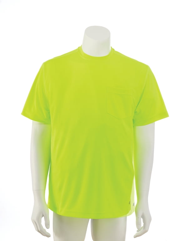 Smiths Workwear Mens Performance Pocket Tee Large Laser Yellow