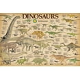 thumbnail image 1 of Smithsonian - Dinosaurs Poster 36.5" x 24.5" Laminated, 1 of 3
