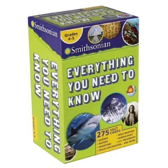 Pre-Owned Smithsonian Everything You Need to Know: Grades 4-5, 9781626863125, 1626863121, Paperback, Box Crds edition