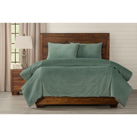 Smithsonian Fluctuate Duvet Set Fluctuate Arctic - California King - 3 Piece