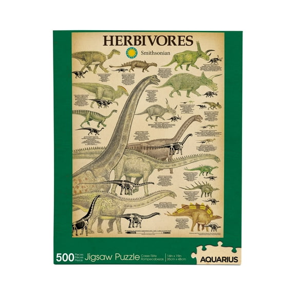 Smithsonian Herbivores 500 Piece Jigsaw Puzzle