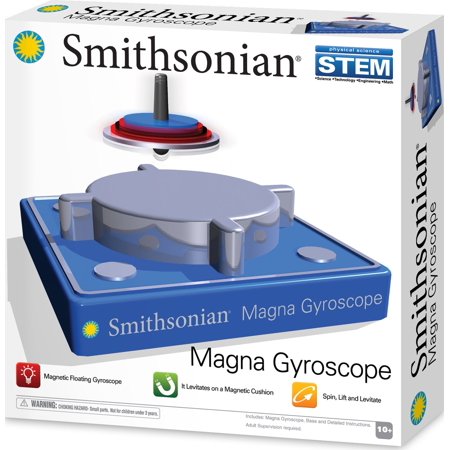 Smithsonian Magna Gyroscope Science Model with Magnetic Levitation Base