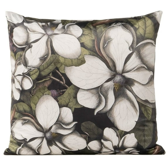 Smithsonian Sweet Magnolias Velvet Throw Pillow 30 x 30