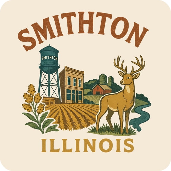 Smithton Illinois Keepsakes Souvenir Vinyl Sticker – Destination Travel Keepsake Collectible (3-Inches Wide)