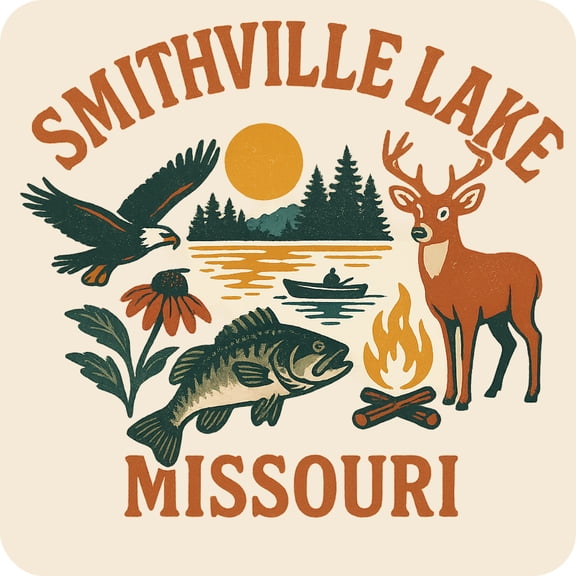 Smithville Lake Missouri Keepsakes Souvenir Vinyl Sticker – Destination Travel Keepsake Collectible (3-Inches Wide)