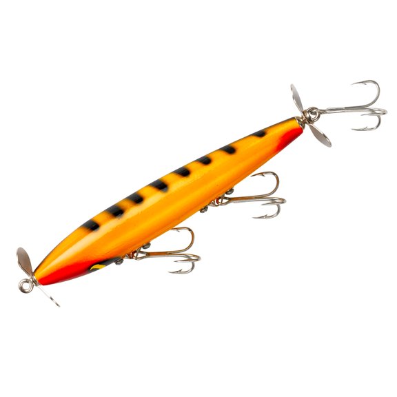 Smithwick Devil's Horse Topwater Lure Yellow Black Striper 4.5 Inch 0.5 Oz
