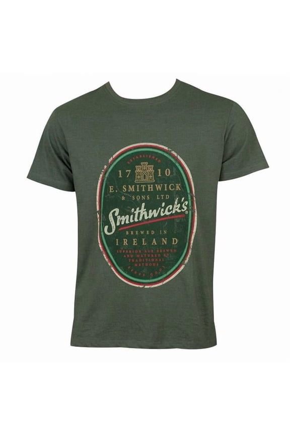 Smithwicks Smithwicks Mens Green Distressed T-Shirt - Medium