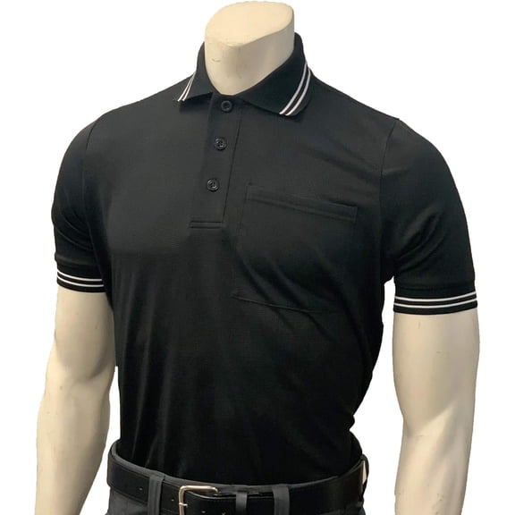 Smitty BBS307 Men's High Performance Body Flex Short Sleeve Umpire Shirt (Black, X-Large)