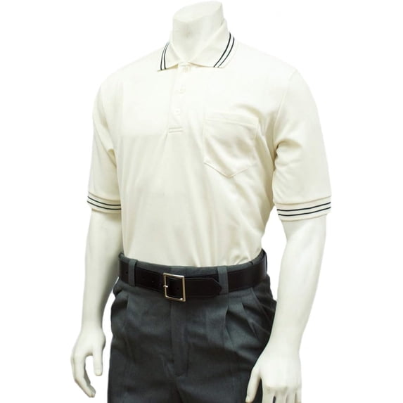 Smitty BBS307 Men's High Performance Body Flex Short Sleeve Umpire Shirt (Cream,Large)