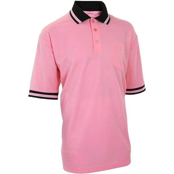 Smitty BBS307 Men's High Performance Body Flex Short Sleeve Umpire Shirt (Pink,Large)