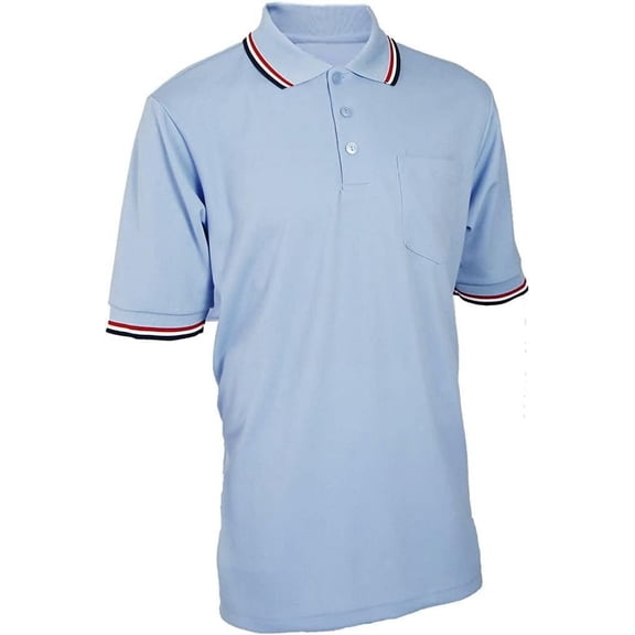 Smitty BBS307 Men's High Performance Body Flex Short Sleeve Umpire Shirt (Powder-Red, 3X-Large)