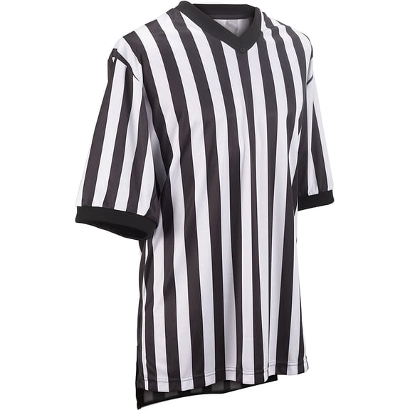 Smitty BKS200 Men's Performance Mesh V-Neck Basketball Referee Shirt (Small)