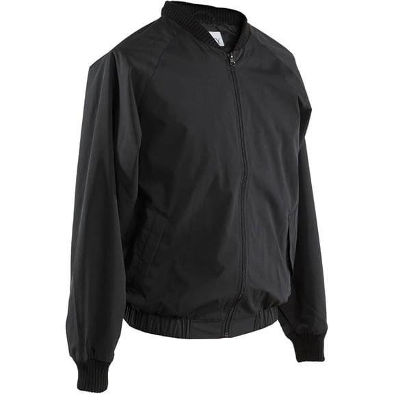 Smitty BKS220 Men's Black Basketball Referee Jacket with Full Front Zipper (Medium)