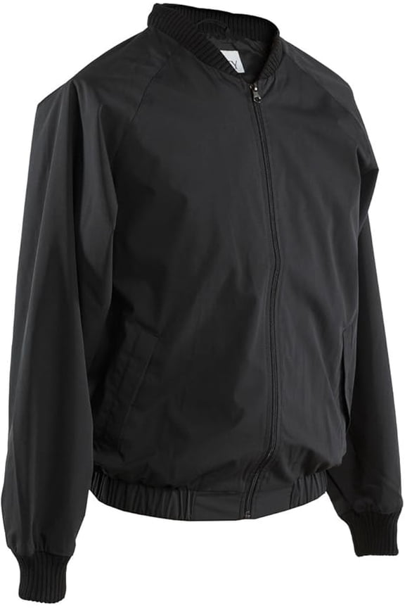 BKS220 Men's Black Basketball Referee Jacket with Full Front Zipper (XX-Large)