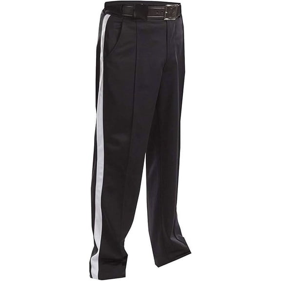 Smitty FBS172 Poly/Spandex All-Weather Football Referee Pants - 1 1/4" Side Stripe (38)