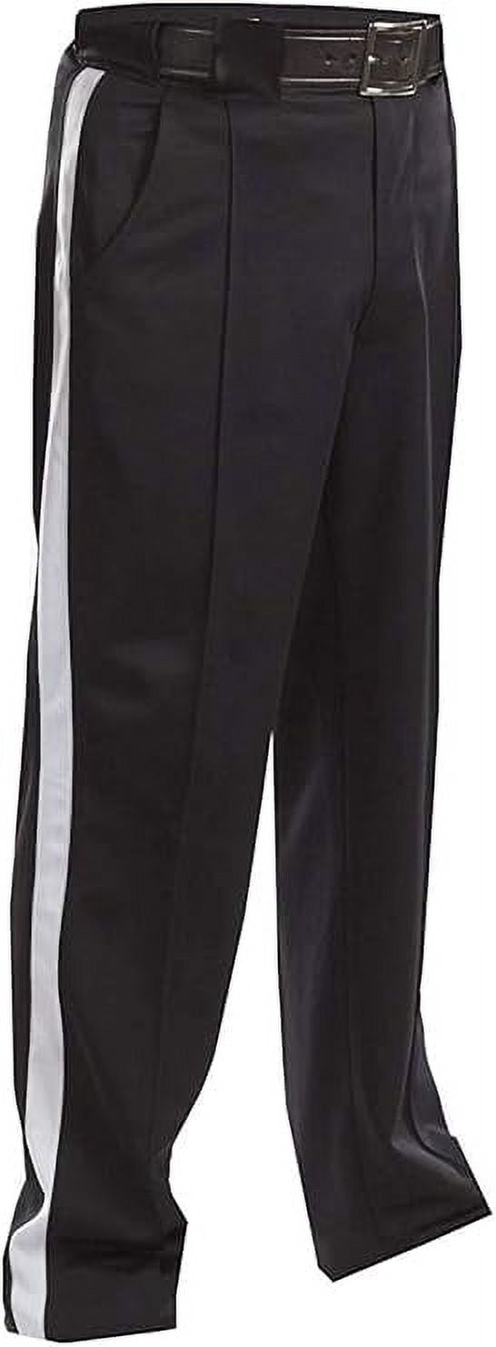Smitty FBS-176 Referee Football Pants – 4-Way Stretch Poly/Spandex, Made In USA, Hook & Bar Closure