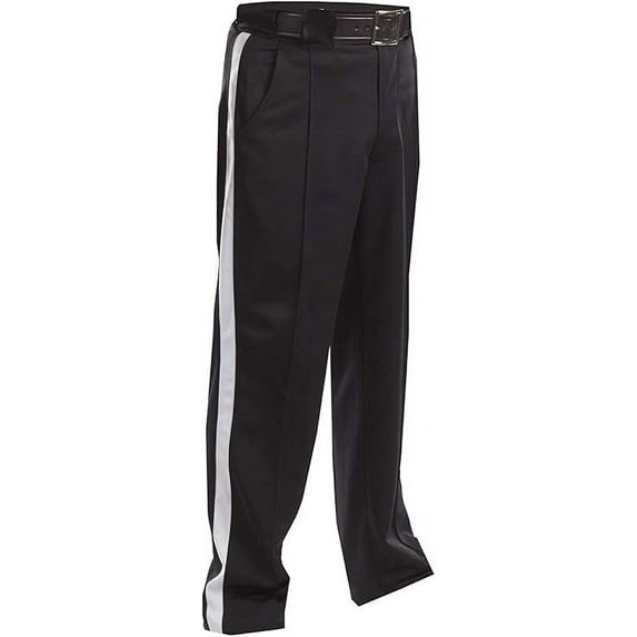 Smitty FBS172 Poly/Spandex All-Weather Football Referee Pants - 1 1/4" Side Stripe (46)