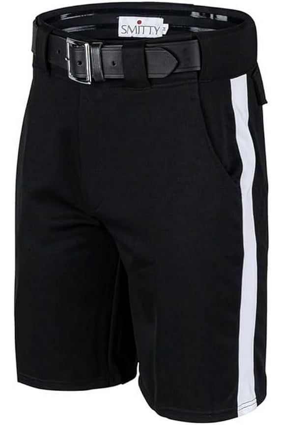 FBS177 4-Way Stretch Football Referee Shorts - 1 1/4" white side stripe (46)