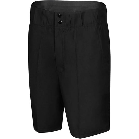 Smitty FBS178 4-Way Stretch Football Referee Shorts - Solid Black (46)