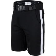 Smitty FBS181 Premium Knit Polyester Football Referee Shorts - 1 1/4" white side stripe 52