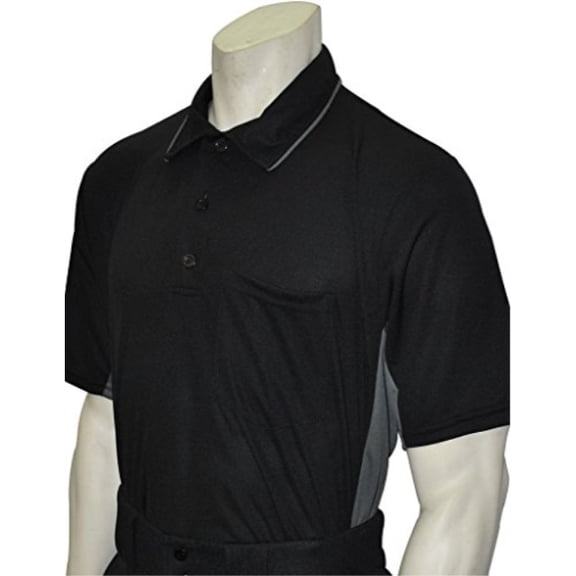 Smitty Major League Style Umpire Shirt Performance Mesh Fabric (Blackcharcoal, Xxlarge)