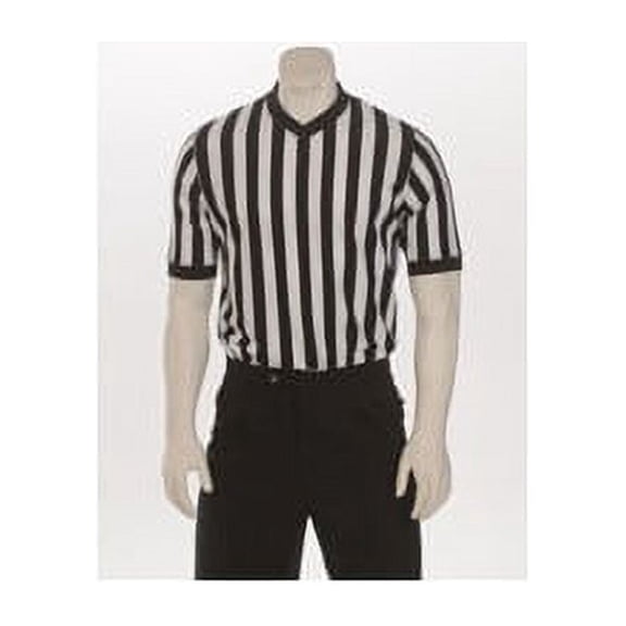 Smitty Men's Performance Mesh V-Neck Basketball Referee Shirt (Large)