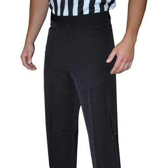 Smitty Men's Polyester Flat Front Basketball Referee Pants - Western Cut Pockets - (36)