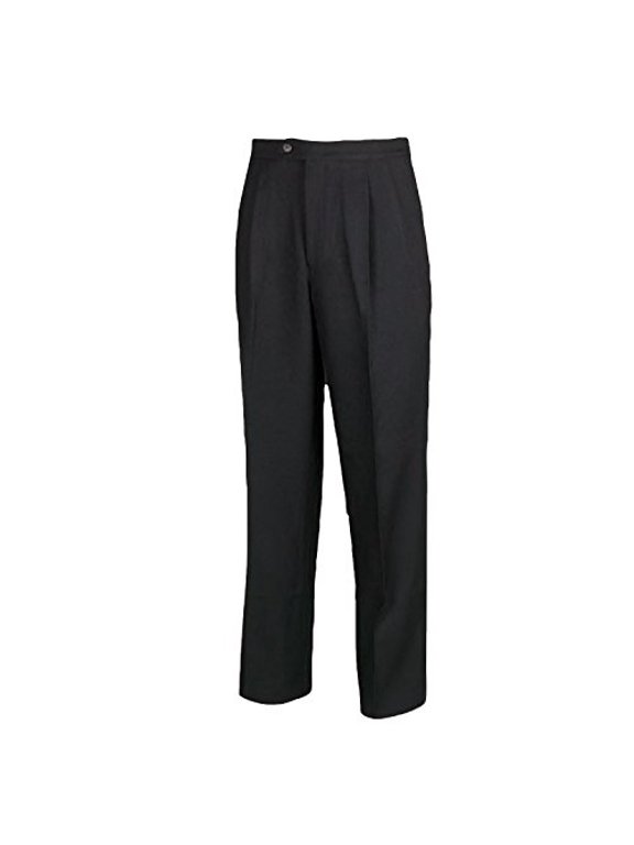 Adams USA Smitty Men's Pleated Referee Pants (Black, 32-Inch)