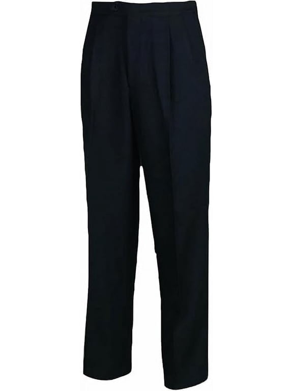 Men's Polyester Pleated Basketball Referee Pants - Slash Pockets - (35)