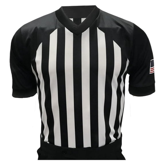 Smitty USA216 Men's NCAA Basketball Referee Shirt - Made in The USA (Small)