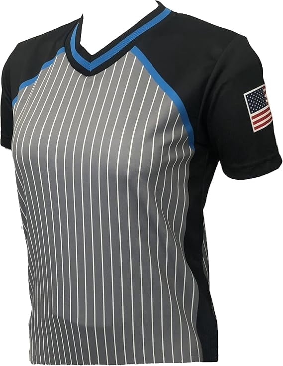 Smitty USA239 Women's Cut Women's Collegiate Basketball Referee Shirt - Made in The USA (Medium)