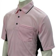 Smitty USA312 Major League Style Mens Umpire Shirt, Performance Mesh Fabric Pink/Black, Medium