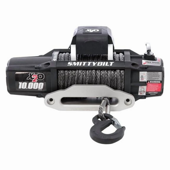 Smittybilt  10000 lbs X2O 10 Comp Gen2 Winch with Synthetic Rope & Aluminum Fairlead