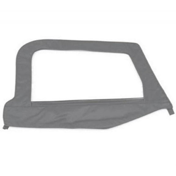 Smittybilt 1987-1995 Fits Jeep Wrangler YJ Soft Top Door Skin With Frame Driver Side Denim Gray 89411
