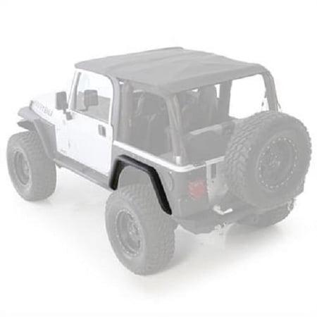 Smittybilt 1997-2006 Fits Jeep Wrangler TJ LJ XRC Rear 3" Fender Flares Black Textured 76875