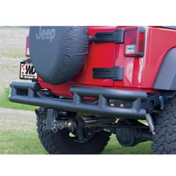 Smittybilt 2007-2018 Fits Jeep Wrangler JK Tubular Bumper Rear With Hitch Stainless Steel JB48-RHS