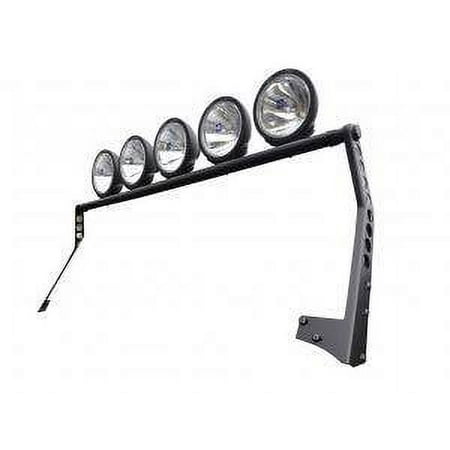 Smittybilt 2007-2018 Fits Jeep Wrangler JK XRC Light Bar Textured Black- Windshield Top 76911