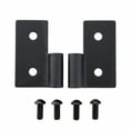 thumbnail image 1 of Smittybilt 7607 Lower Door Hinge Brackets - Black Fits select: 1997-2006 JEEP WRANGLER / TJ, 1989-1995 JEEP WRANGLER / YJ, 1 of 2