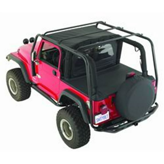 Smittybilt 76717 SRC Roof Rack 300 Lb Rating Black Textured Jeep 07-15 JK 4 Door Fits select: 2015-2018 JEEP WRANGLER UNLIMITED, 2012-2014 JEEP WRANGLER