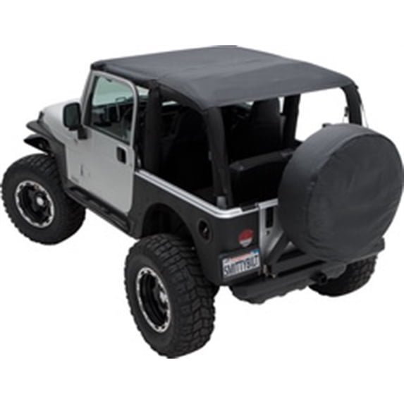 Smittybilt 94635 Extended Top Outback Extended Bikini Top - Black Diamond Fits select: 2015-2018 JEEP WRANGLER UNLIMITED, 2012-2014 JEEP WRANGLER