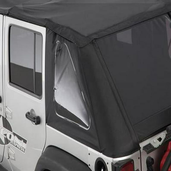 Smittybilt Bowless Combo Top with Tinted Windows and No Upper Doors (Black Diamond) - 9073235
