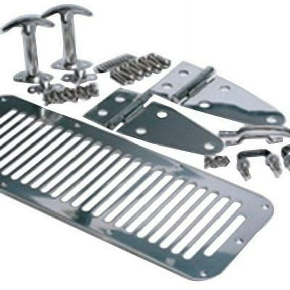 Smittybilt Complete Hood Set (Stainless Steel) - 7499