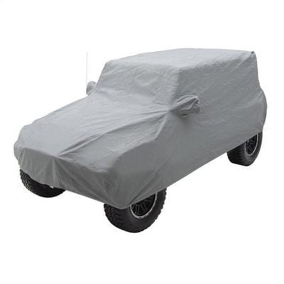 Smittybilt 835 Complete Cover with Storage Bag, Lock & Cable - Gray Fits select: 2015-2018 JEEP WRANGLER UNLIMITED, 2012-2014 JEEP WRANGLER