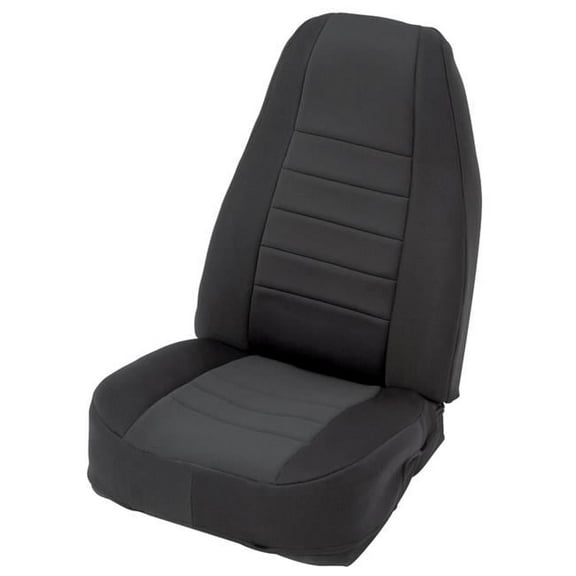 Smittybilt Neoprene Front and Rear Seat Cover Kit (Black/Black) - 471101